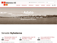Tablet Screenshot of miljodata.se